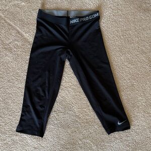 Nike Black Pro Capri Leggings